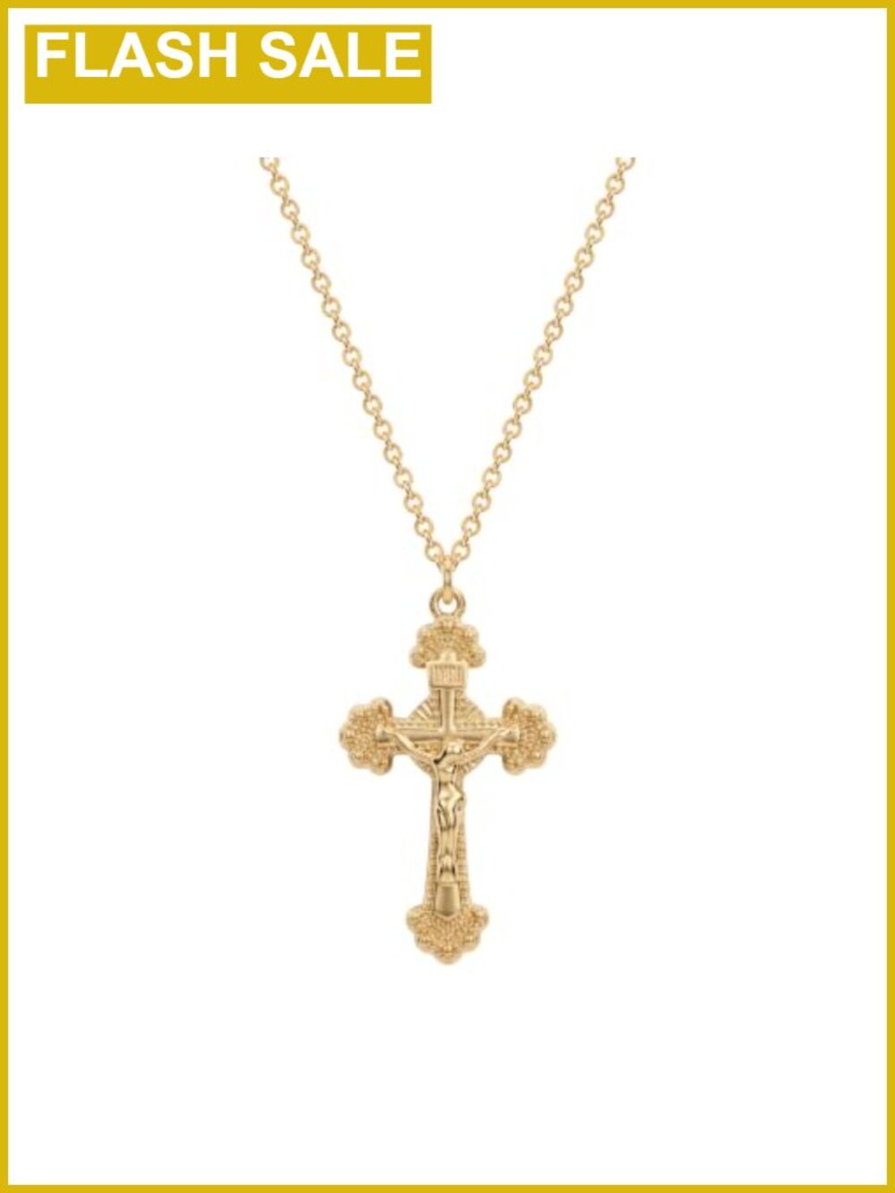 14K Gold Plated Cross Necklace Dainty Religious Pendant Necklace